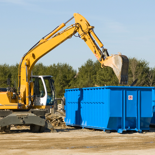 can i choose the location where the residential dumpster will be placed in Montrose South Dakota